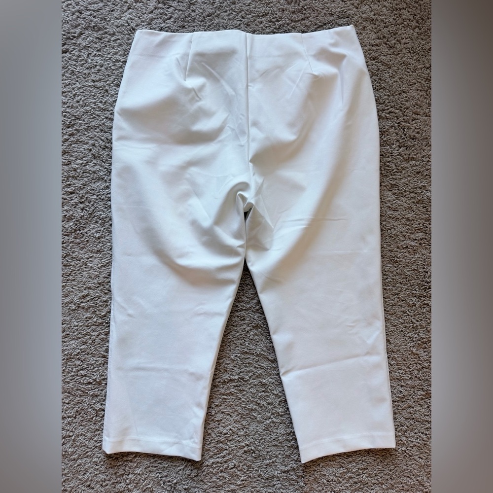 Rachel Zoe Elegant White Cropped Trousers - Picture 5 of 7